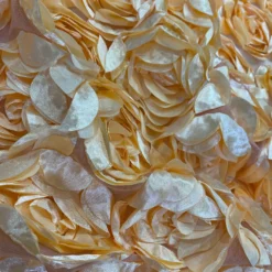 Peony Bouquet (w/ Poly Lining) Table Napkin in Peach