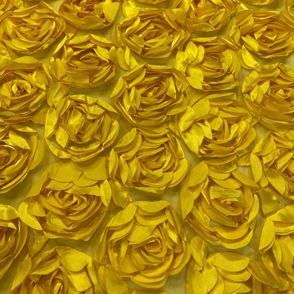Peony Bouquet (w/ Poly Lining) Table Napkin in Yellow