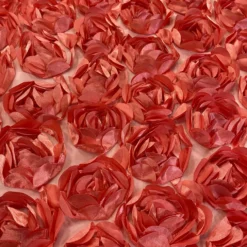 Peony Bouquet (w/ Poly Lining) Table Napkin in Coral