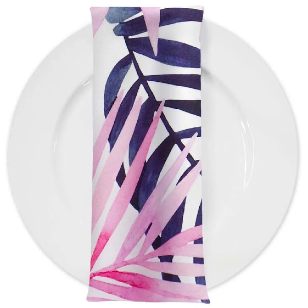Pink Botanical (Poly Print) Table Napkin