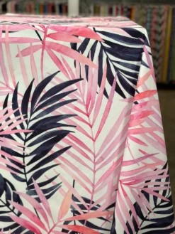 Pink Botanical (Poly Print) Table Linen