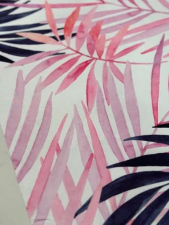 Pink Botanical (Poly Print) Table Linen