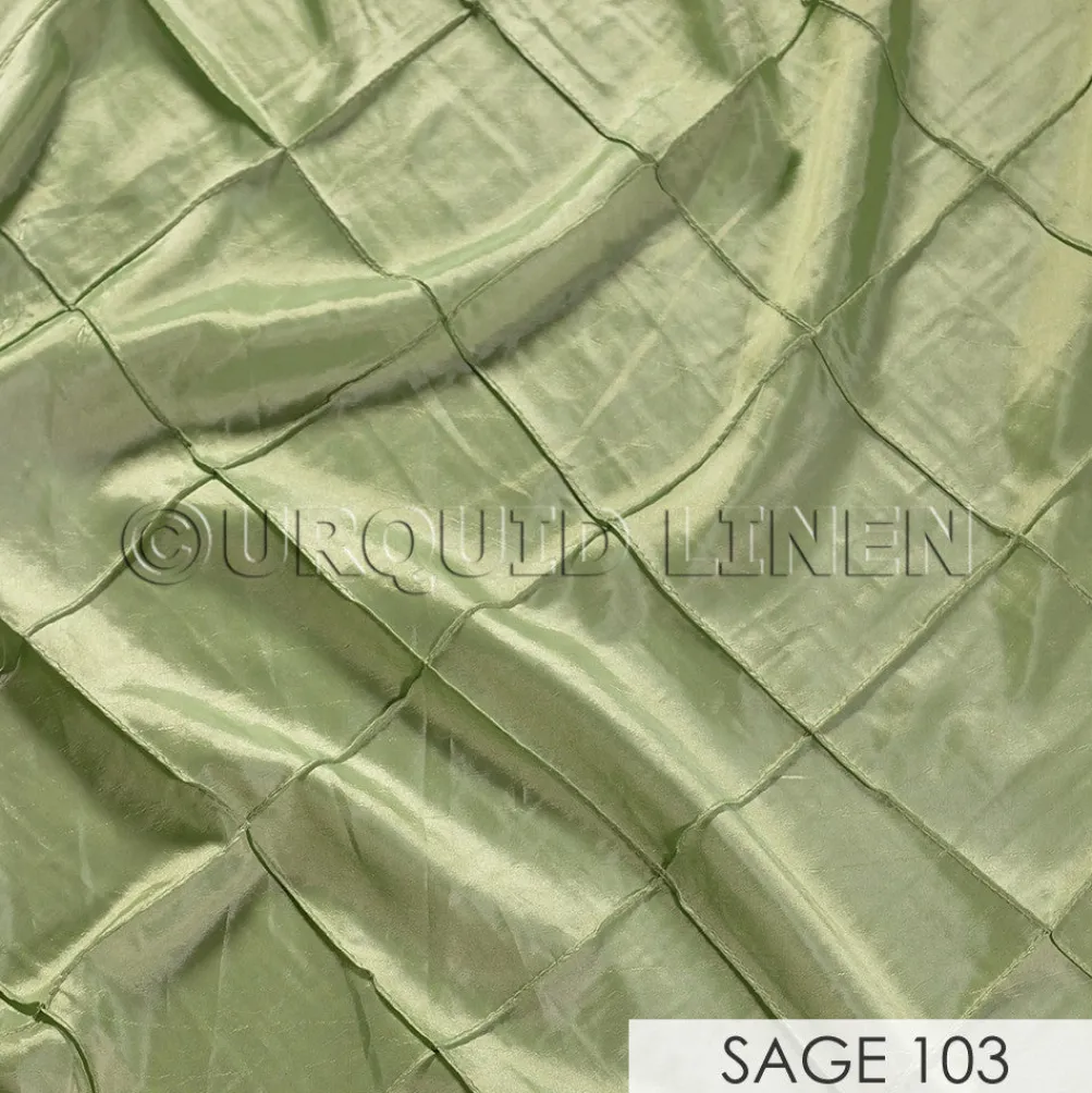 4" Pintuck Taffeta Banquet Fitted Tablecloths - Hospitality Line