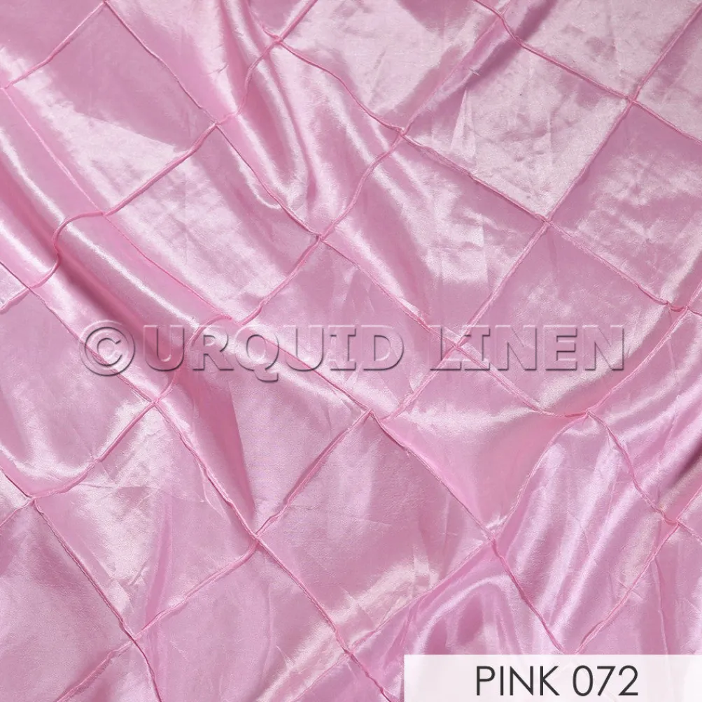 4" Pintuck Taffeta Banquet Fitted Tablecloths - Hospitality Line