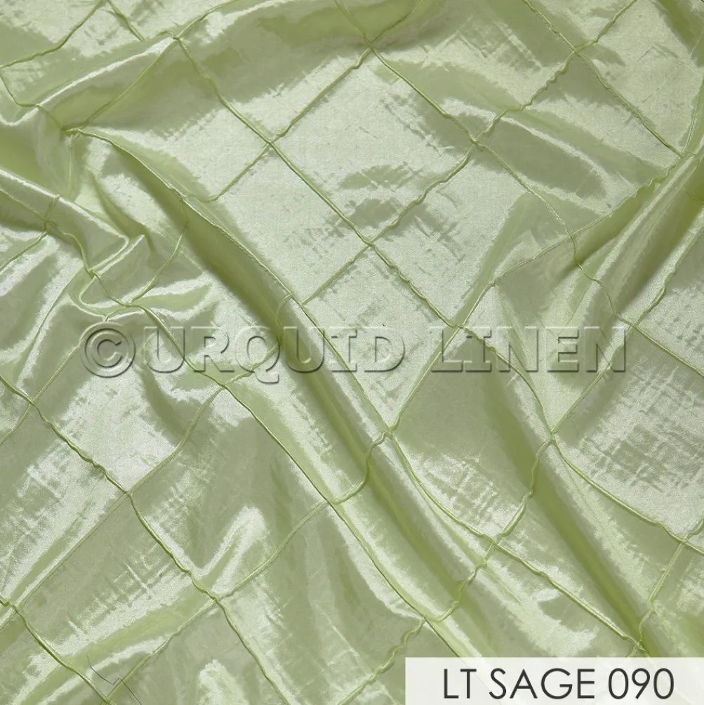4" Pintuck Taffeta Banquet Fitted Tablecloths - Hospitality Line