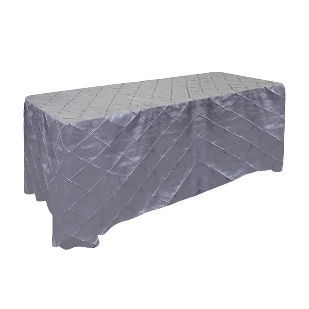 4" Pintuck Taffeta Banquet Fitted Tablecloths - Hospitality Line