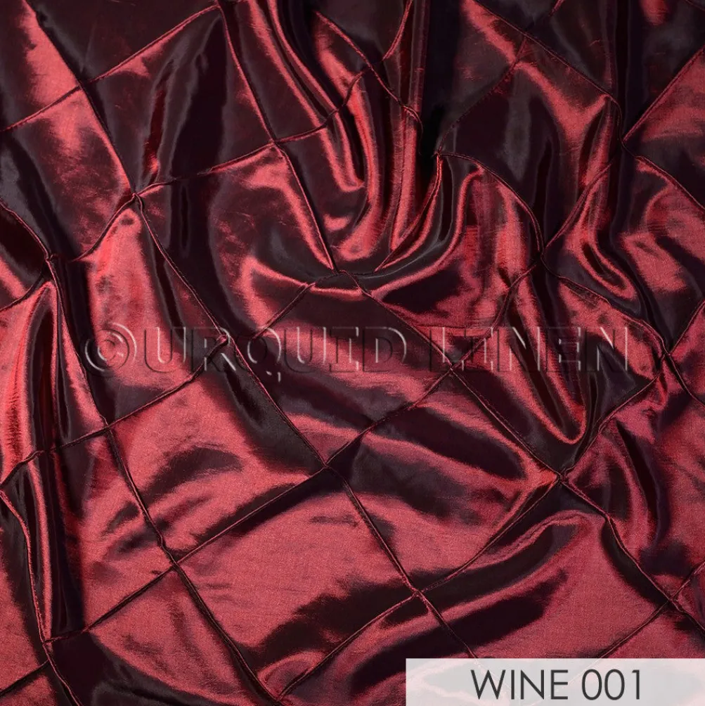 4" Pintuck Taffeta Banquet Fitted Tablecloths - Hospitality Line