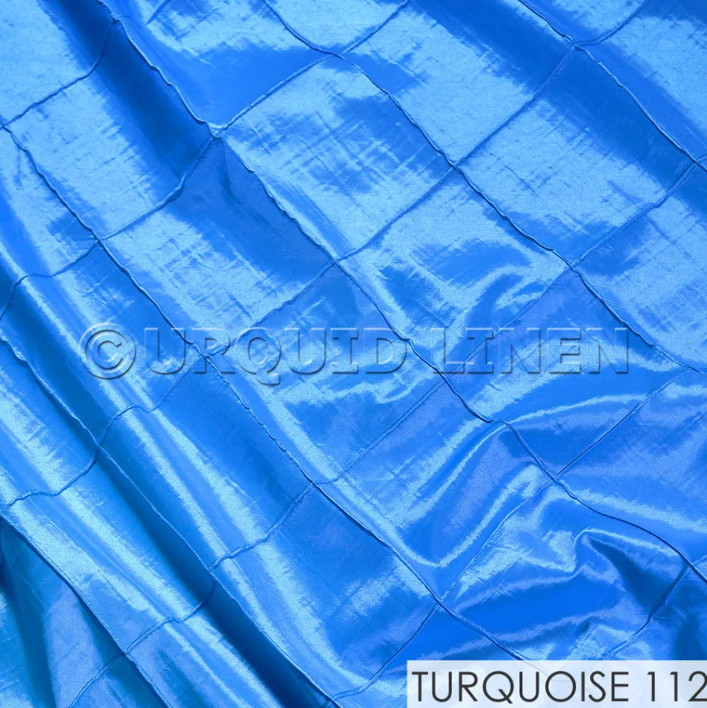 4" Pintuck Taffeta Banquet Fitted Tablecloths - Hospitality Line
