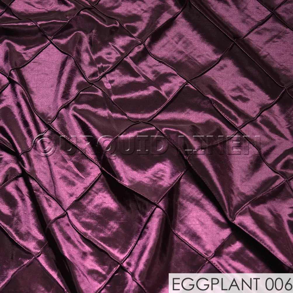 4" Pintuck Taffeta Banquet Fitted Tablecloths - Hospitality Line