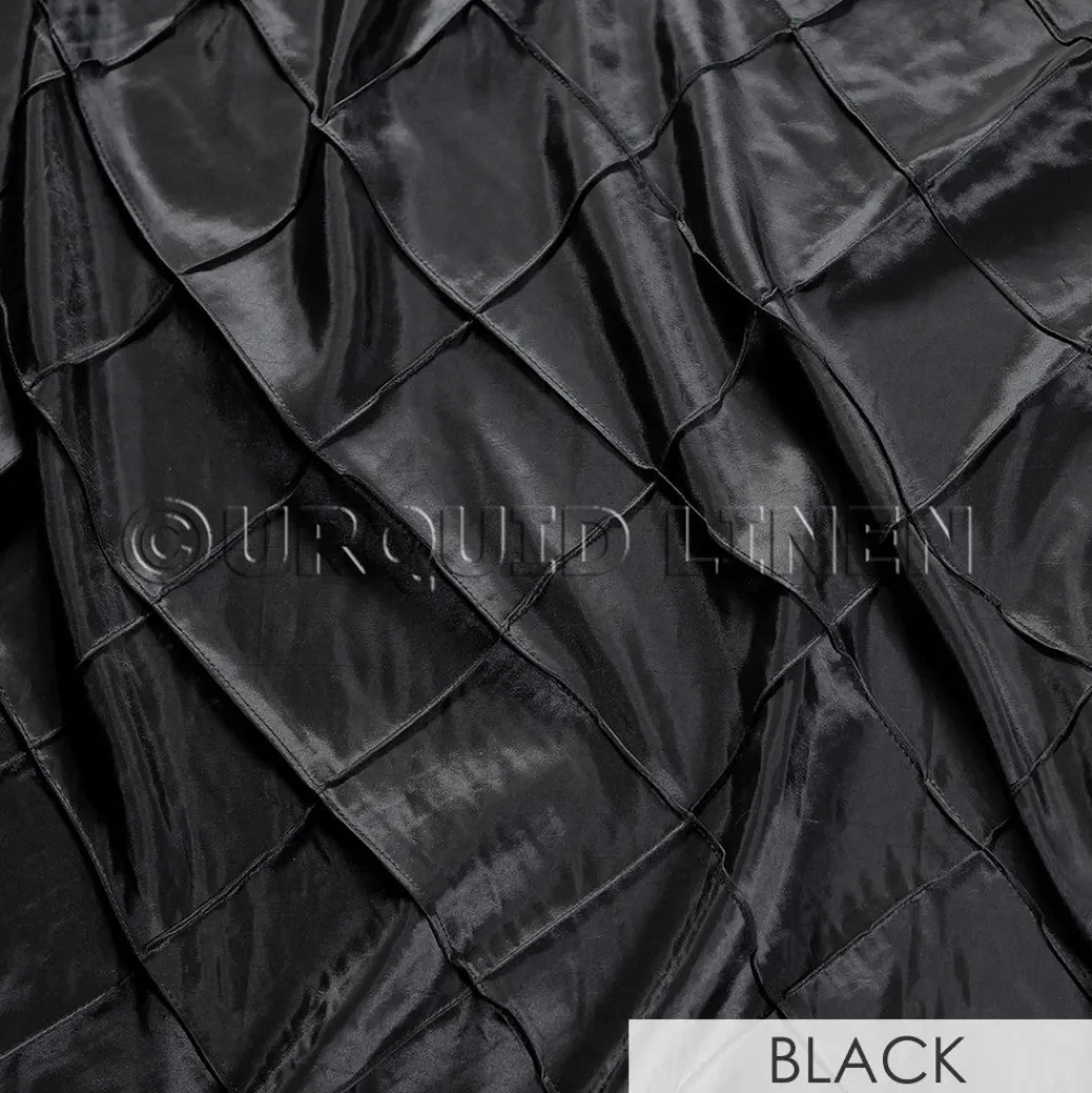4" Pintuck Taffeta Banquet Fitted Tablecloths - Hospitality Line