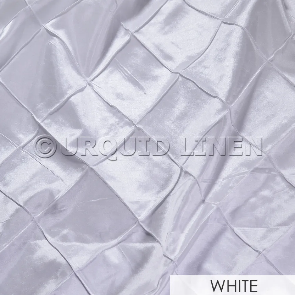 4" Pintuck Taffeta Banquet Fitted Tablecloths - Hospitality Line