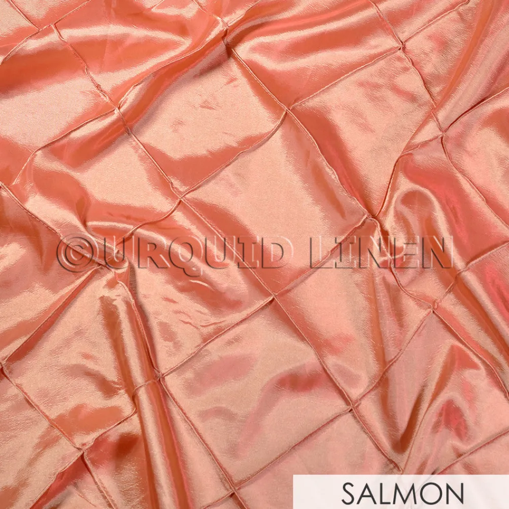 4" Pintuck Taffeta Banquet Fitted Tablecloths - Hospitality Line