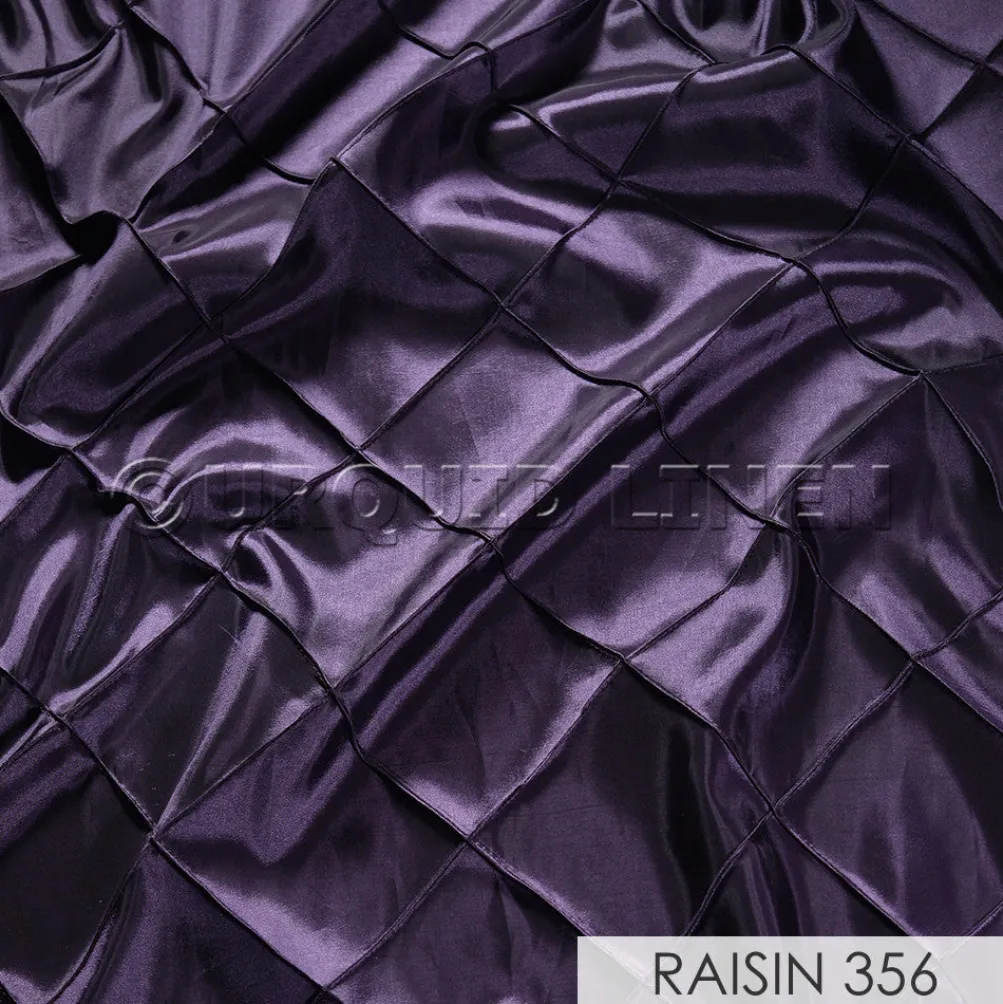 4" Pintuck Taffeta Banquet Fitted Tablecloths - Hospitality Line