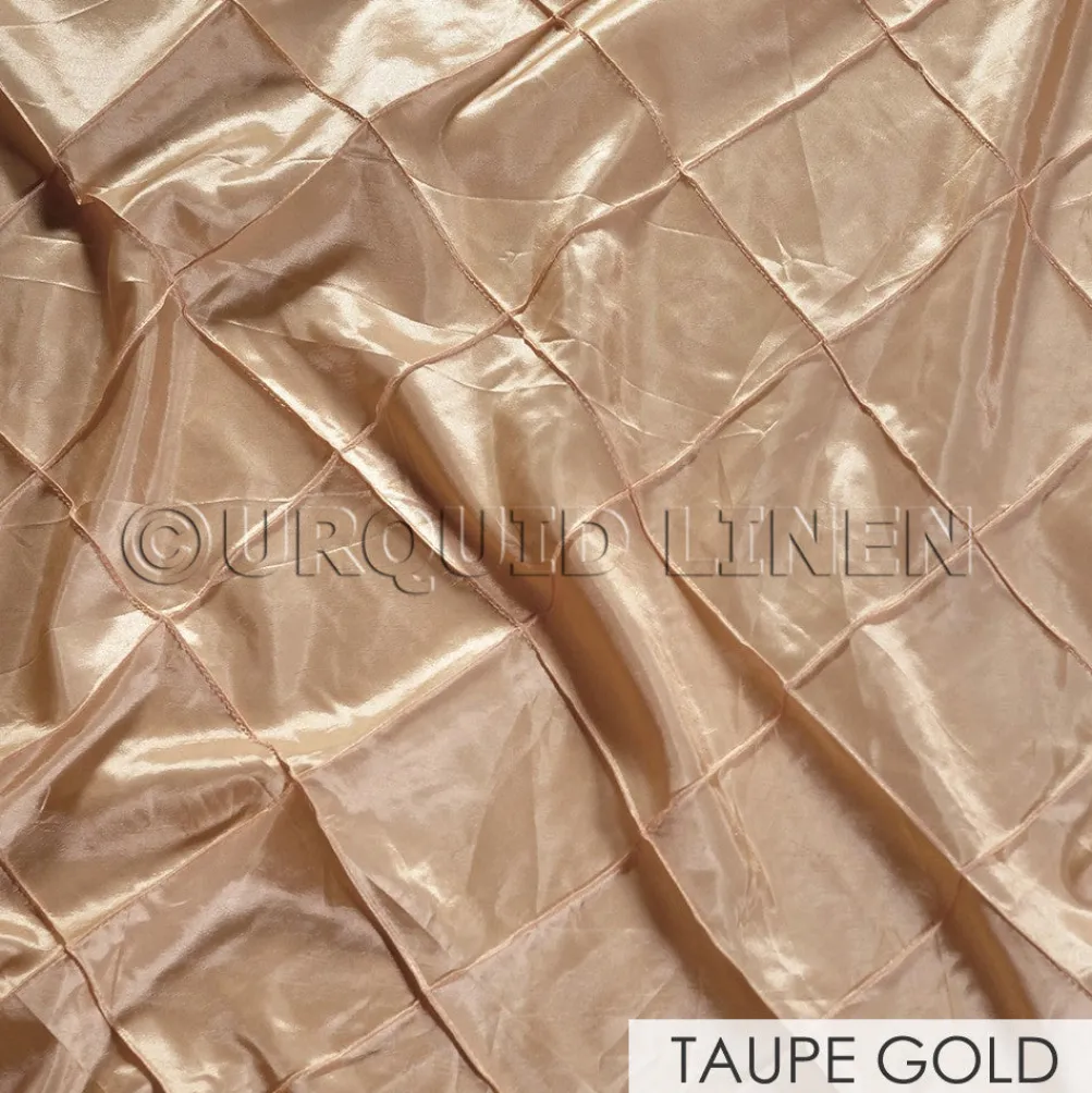 4" Pintuck Taffeta Banquet Fitted Tablecloths - Hospitality Line
