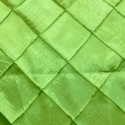 4" Pintuck Taffeta Table Linen in Green