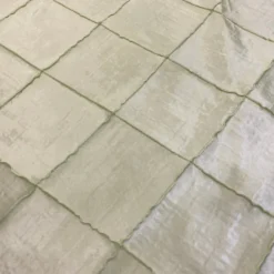 4" Pintuck Taffeta Table Linen in Lt Sage 090