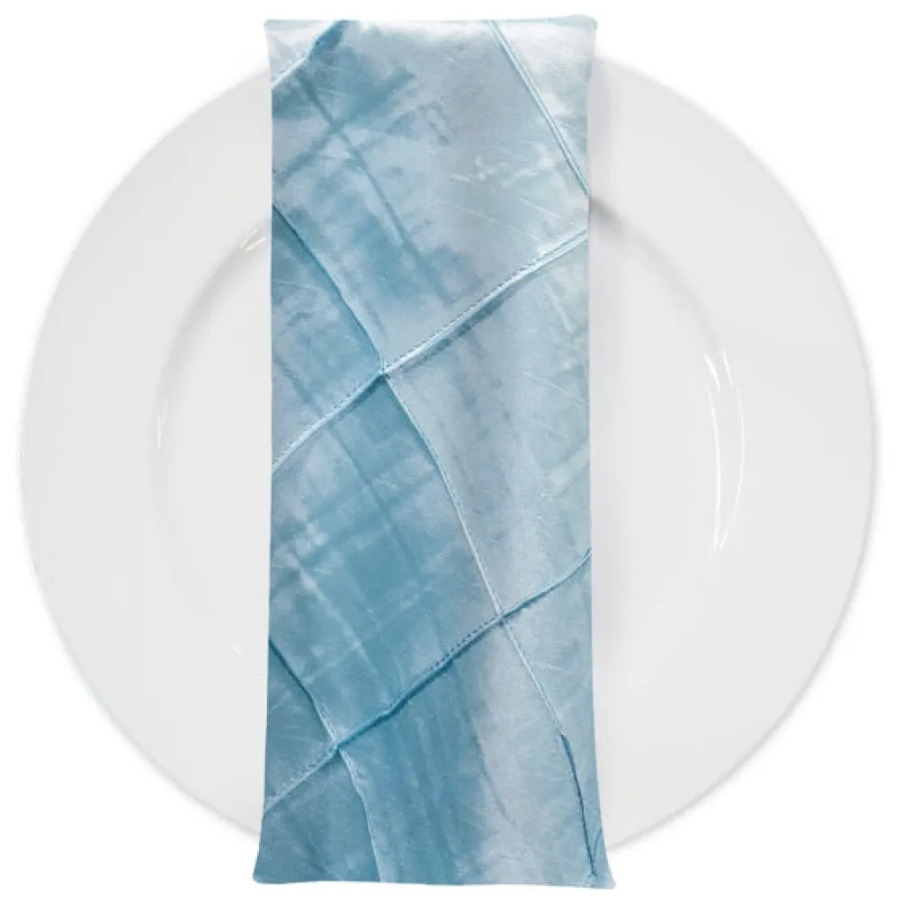 4" Pintuck Taffeta Table Napkin in Baby Blue 071