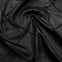 4" Pintuck Taffeta Table Napkin in Black