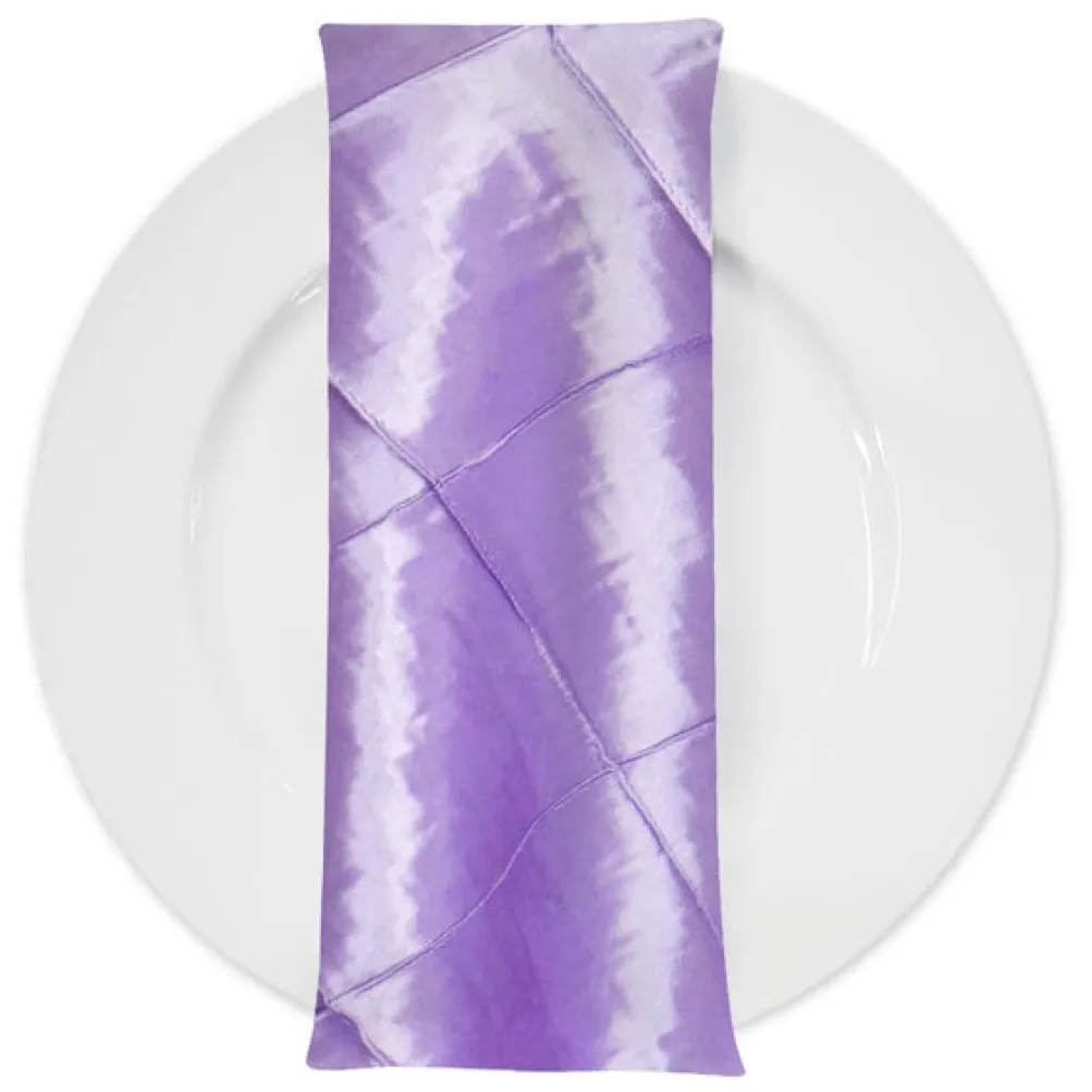 4" Pintuck Taffeta Table Napkin in Lavender