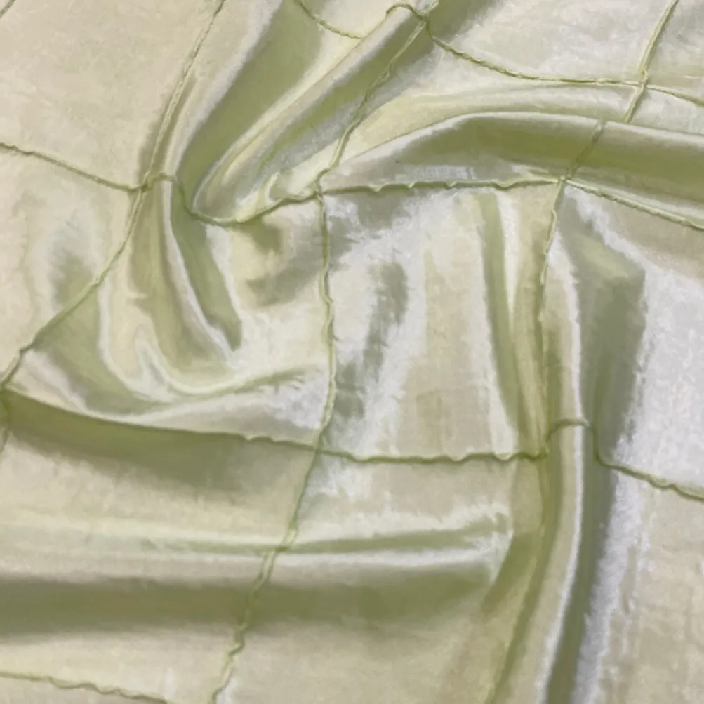 4" Pintuck Taffeta Table Napkin in Light Sage 090