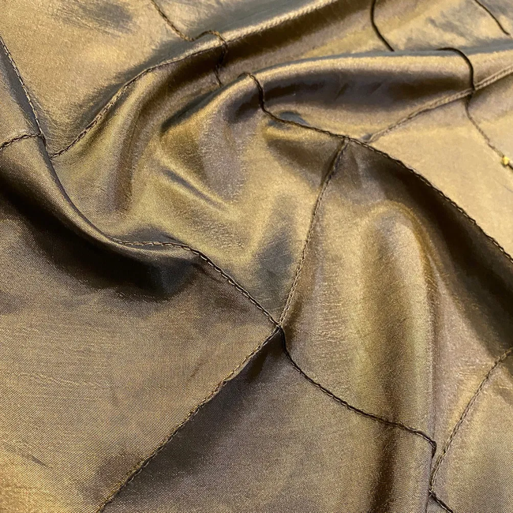 4" Pintuck Taffeta Table Napkin in Olive