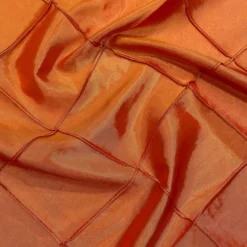 4" Pintuck Taffeta Table Napkin in Orange 107