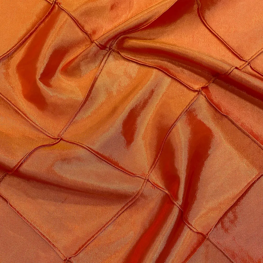 4" Pintuck Taffeta Table Napkin in Orange 107