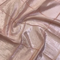 4" Pintuck Taffeta Table Napkin in Rose Petal
