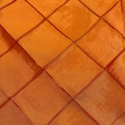4" Pintuck Taffeta Table Runner in Orange 107