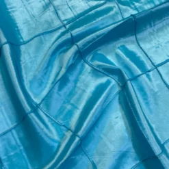 4" Pintuck Taffeta Table Runner in Baby Blue 071