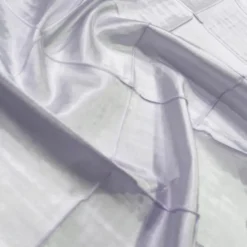 4" Pintuck Taffeta Table Runner in White