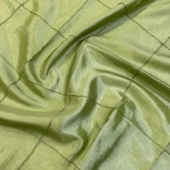4" Pintuck Taffeta Table Runner in Sage 103