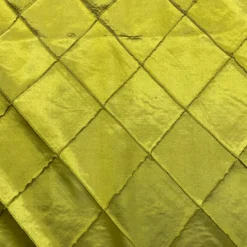 4" Pintuck Taffeta Table Runner in Lime 102