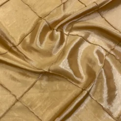 4" Pintuck Taffeta Table Runner in Buttercup 114
