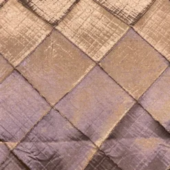 4" Pintuck Taffeta Table Runner in Brown 036