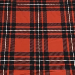Plaid (Poly Print) Table Linen in Red and White