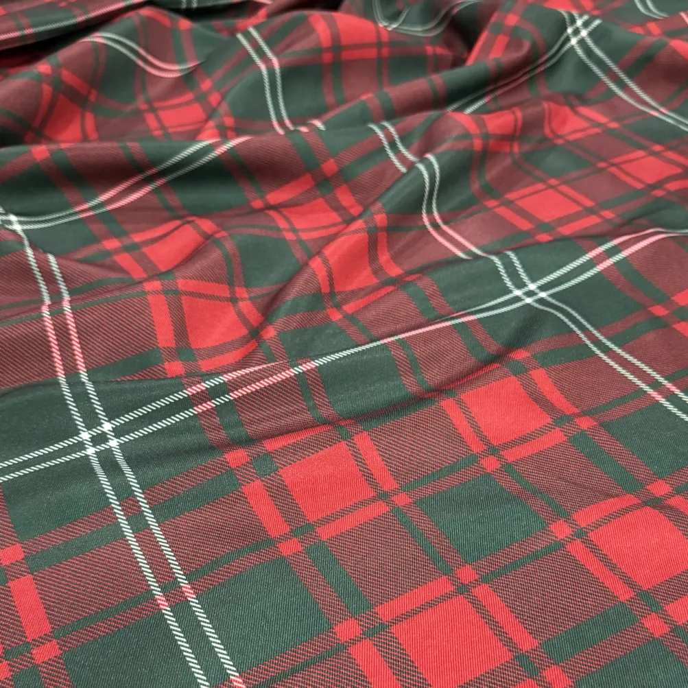 Plaid (Poly Print) Table Napkin in Hollyridge