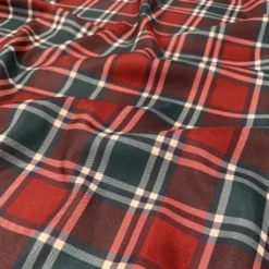 Plaid (Poly Print) Table Runner in Noble