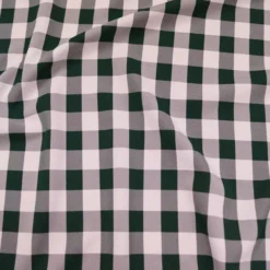 Polyester Checker (Gingham) Table Linen in Hunter Green