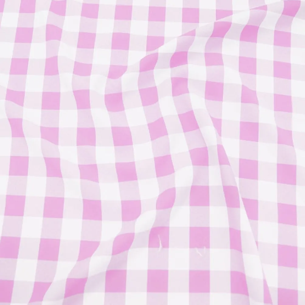 Polyester Checker (Gingham) Table Linen in Pink