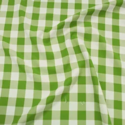 Polyester Checker (Gingham) Table Runner in Lime