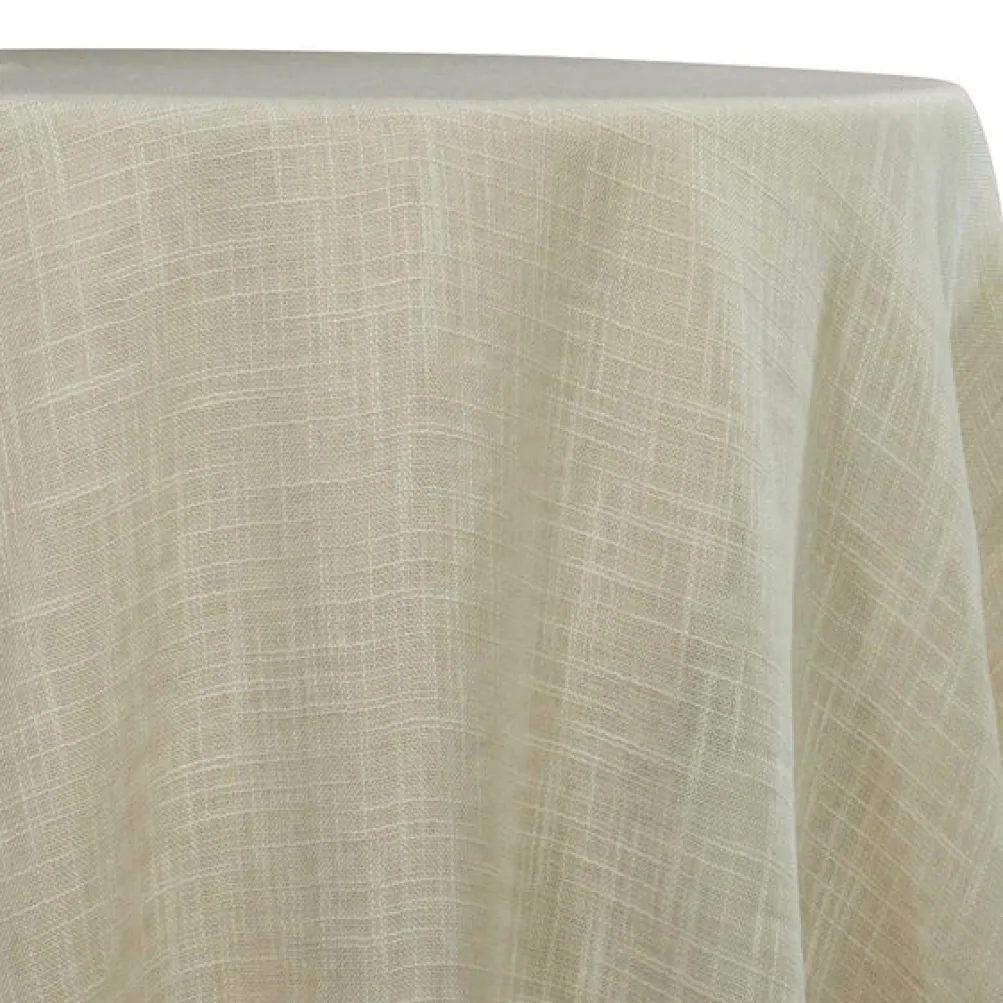 Poly Slub Table Linen in Ivory