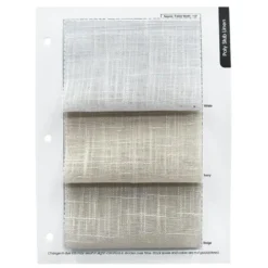 Poly Slub Table Linen in White