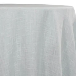 Poly Slub Table Linen in White