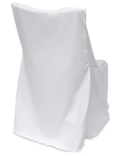Poplin Lifetime (Square Top) Plastic Folding Chair Cover - Basic Quality
