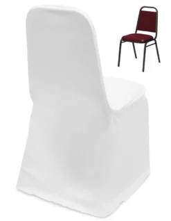 Poplin Stacking Banquet Chair Cover - Basic Quality