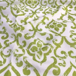 Portofino (Slub Print) Table Linen in Avocado