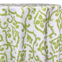 Portofino (Slub Print) Table Linen in Avocado