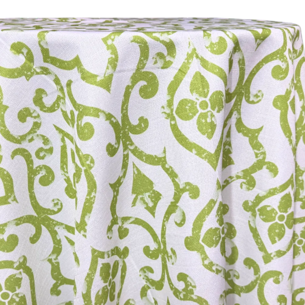Portofino (Slub Print) Table Linen in Avocado
