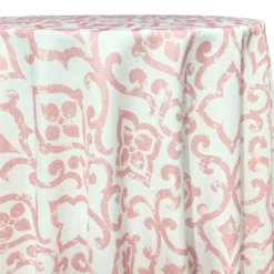 Portofino (Slub Print) Table Linen in Dusty Rose